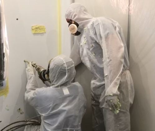 Isolation Thermique en froid des Usines par injection de mousse de polyuréthanne et tôle en aluminium: